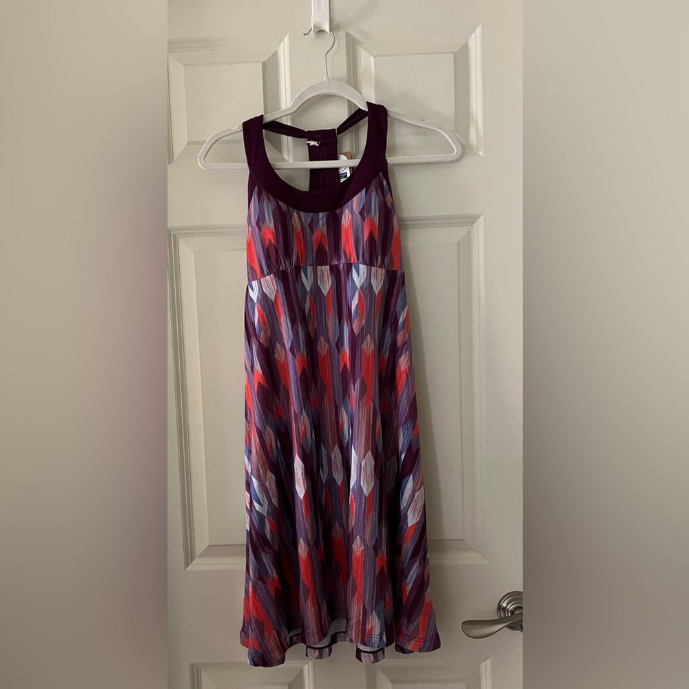 NWT Prana Grapevine Gemstone racerback dress  recycled fabric moisture-wicking